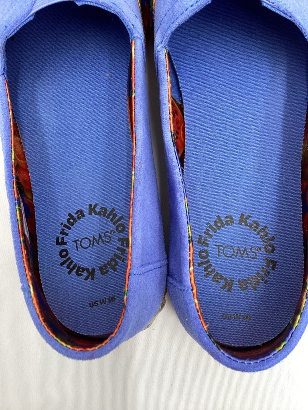 Toms Frida Kahlo Alpargata Slip-On Flats with Fruit Embroidered &Fruit Rosette - Picture 6 of 12
